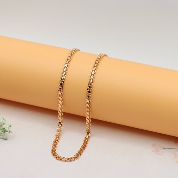 Chunky Rose Gold Chain Necklace – Bold 18 Inch Statement Piece, XPNL0205 - Picture 9 of 12